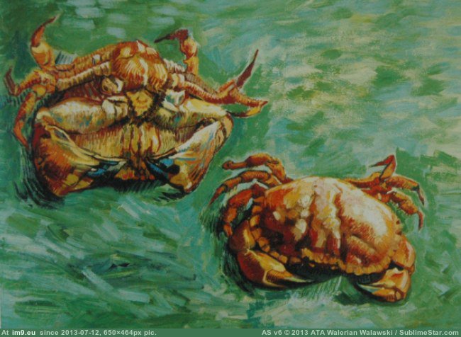 1889 Two Crabs (in Vincent van Gogh Paintings - 1888-89 Arles)