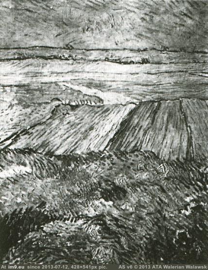 1890 Wheat Fields version 3 (in Vincent van Gogh Paintings - 1890 Auvers-sur-Oise)