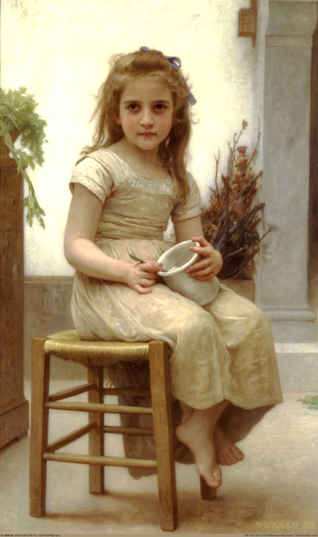 (1895) Le Gouter - William Adolphe Bouguereau (in William Adolphe Bouguereau paintings (1825-1905))