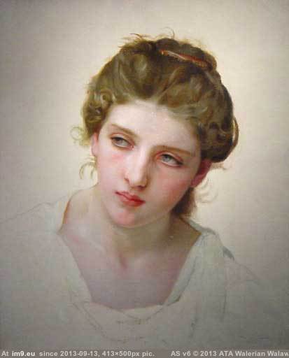 (1898) Etude De Tete De Femme Blonde De Face - William Adolphe Bouguereau (in William Adolphe Bouguereau paintings (1825-1905))