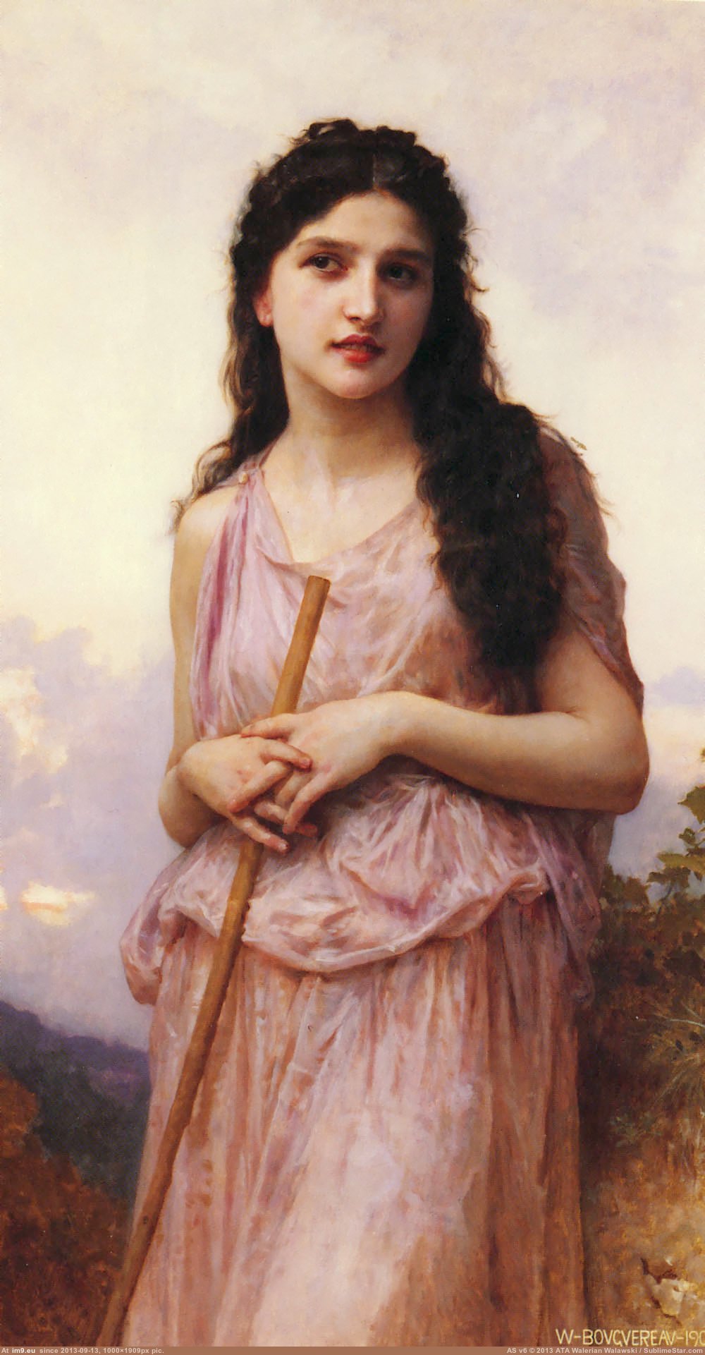 (1902) Lattente - William Adolphe Bouguereau (in William Adolphe Bouguereau paintings (1825-1905))