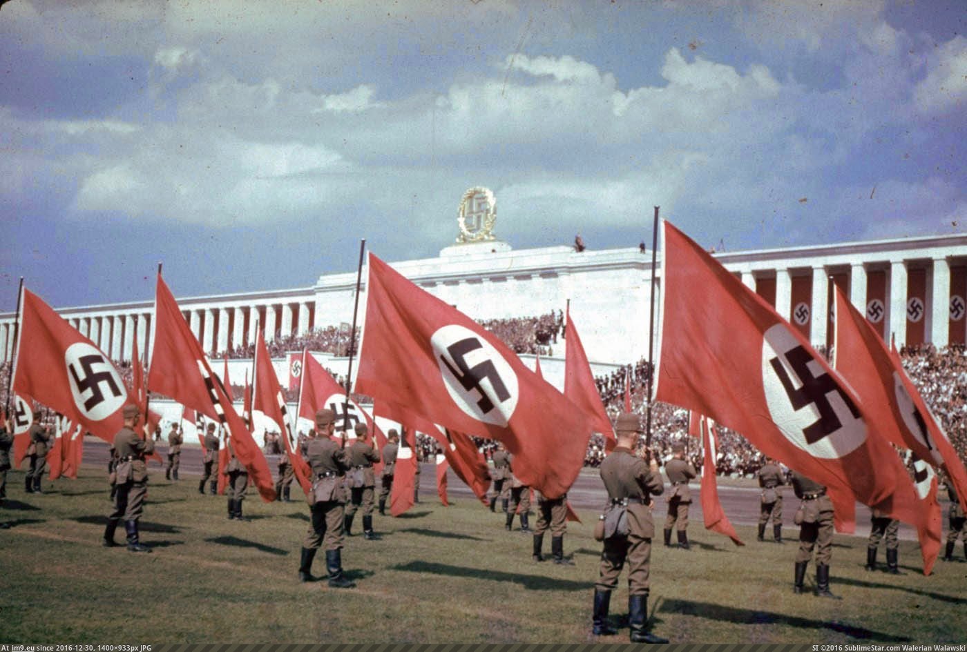 1937 Reich Party Congress, Nuremberg, Germany. (in Restored Photos of Nazi Germany)