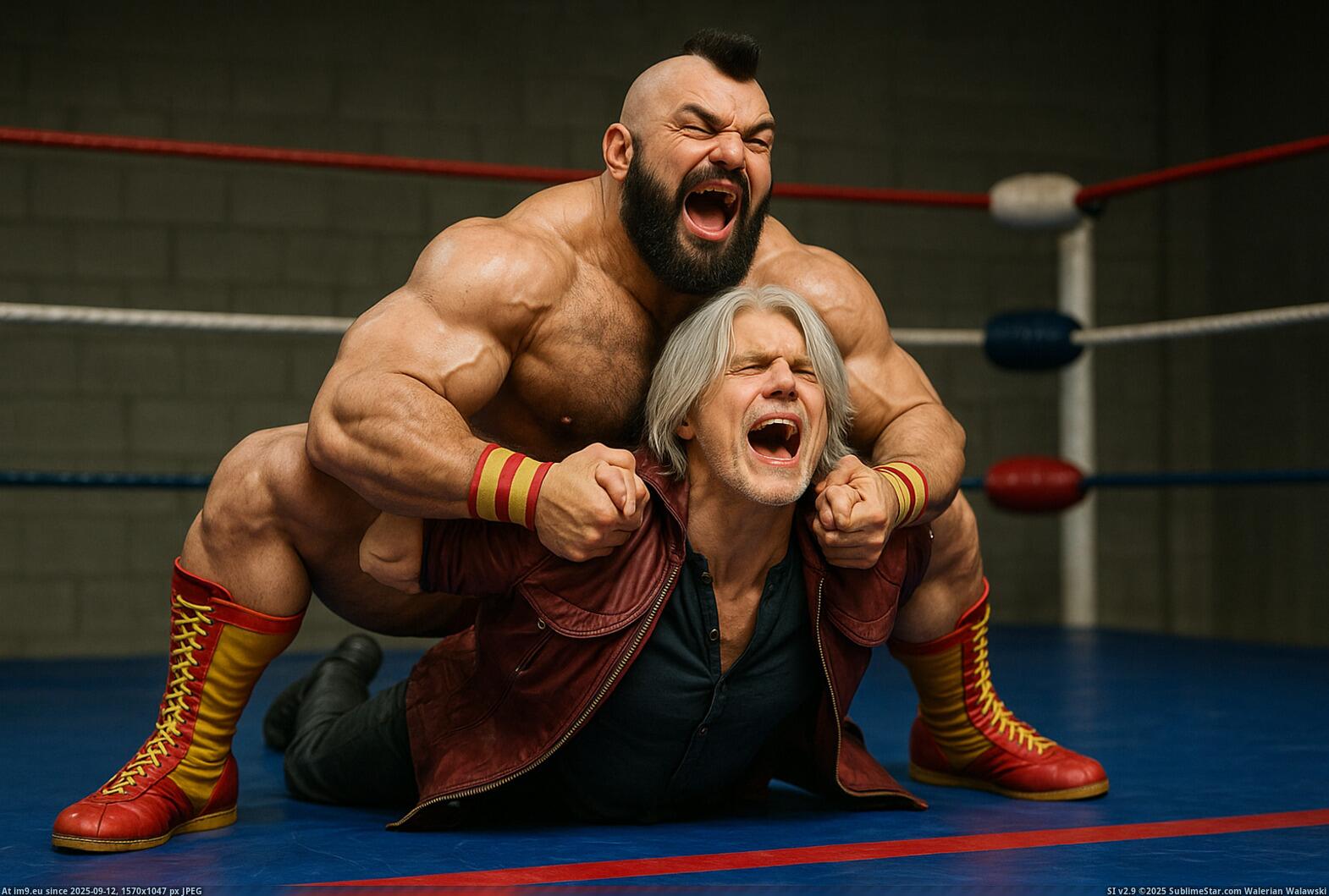 20250912-1915-dante-vs-zangief-wrestling-simple-compose-01k4zj485sexnbaek6wvy0eet5.jpg