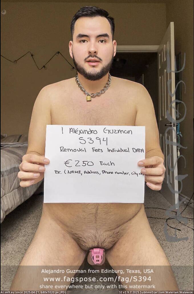 #Porn #Gay #Exposed #Shows #Fagspose #Fee #Alejandro #Usa #Texas #Removal #Guzman 22-Alejandro Guzman shows removal fee Pic. (Image of album Alejandro Guzman from Edinburg Texas USA exposed with fag-id S394 by Fagspose))