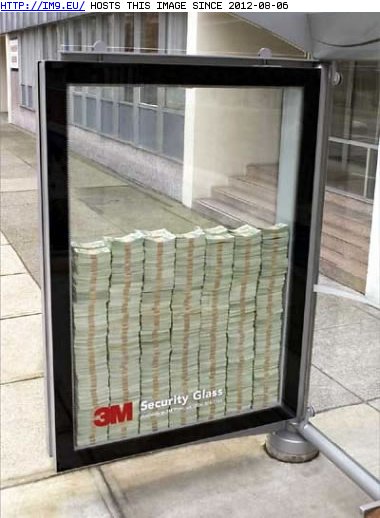 3M security glass (in Funny ads, commercials)