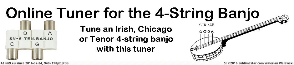 #Banner #String 4-String Banjo Tuner Banner Pic. (Image of album Roots Music images))