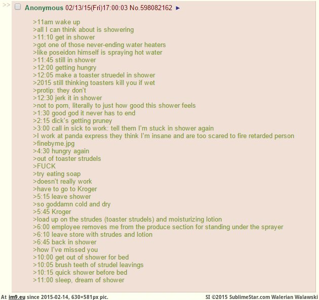 [4chan] Anon enjoys showering (in My r/4CHAN favs)