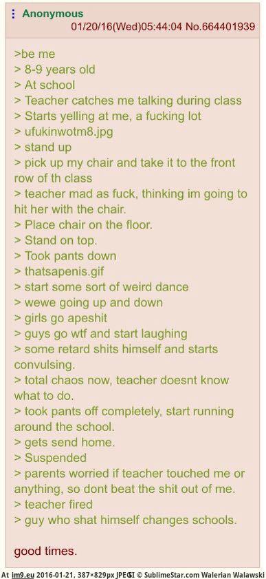 [4chan] anon goes to school (in My r/4CHAN favs)