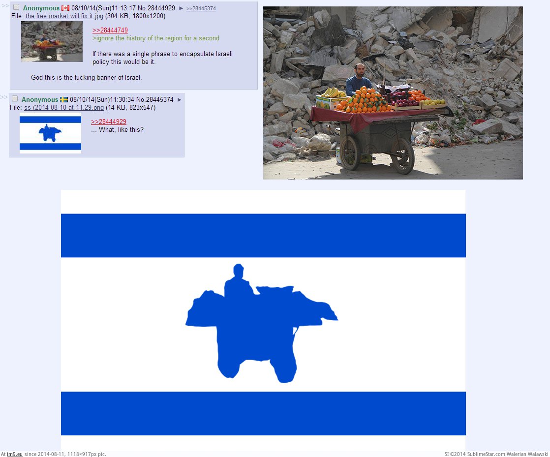 [4chan] Banner of Israel (in My r/4CHAN favs)