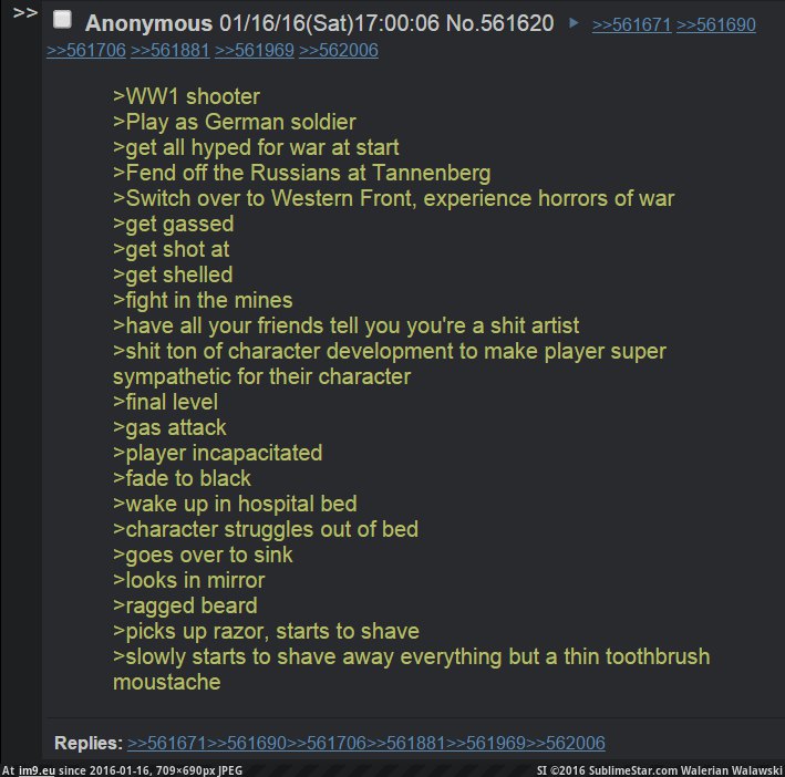 [4chan] -his-torians develop a WW1 FPS (in My r/4CHAN favs)