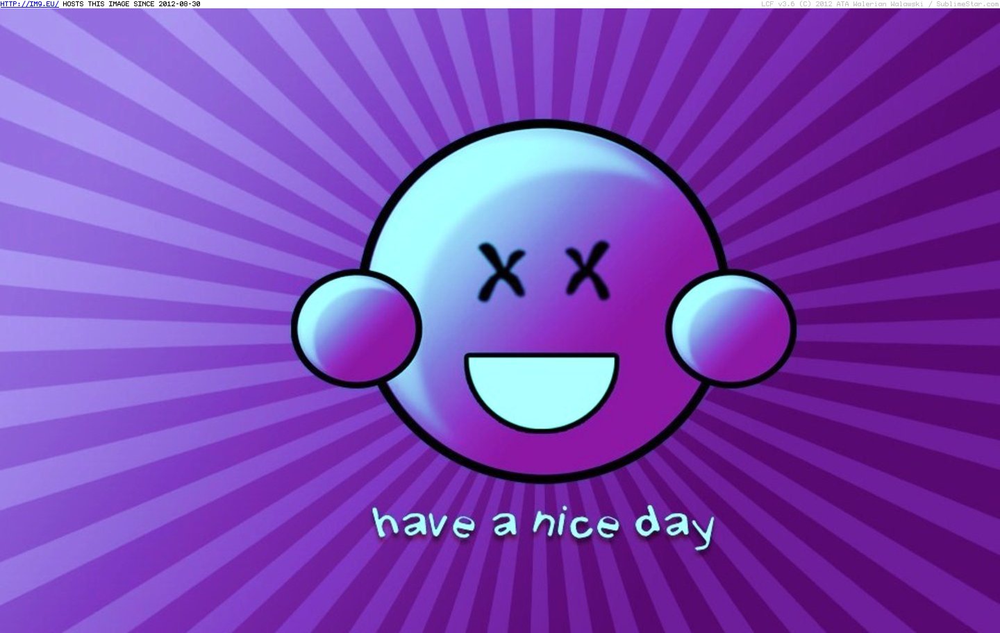 A Nice Daypink (smiley wallpaper) (in Smiley Wallpapers)