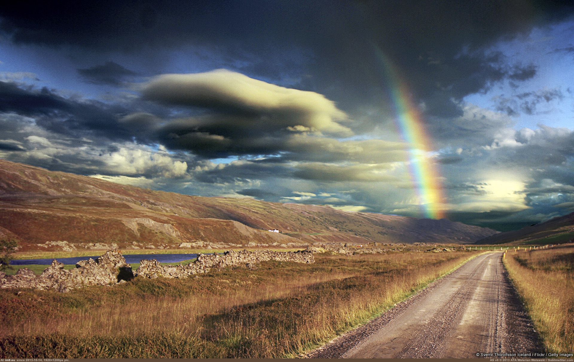 Afternoon Rainbow (Iceland) (in 1920x1200 wallpapers HD)