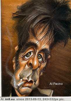 Al Pacino Cartoon Character (in Movie Stars Funny Cartoon Characters)