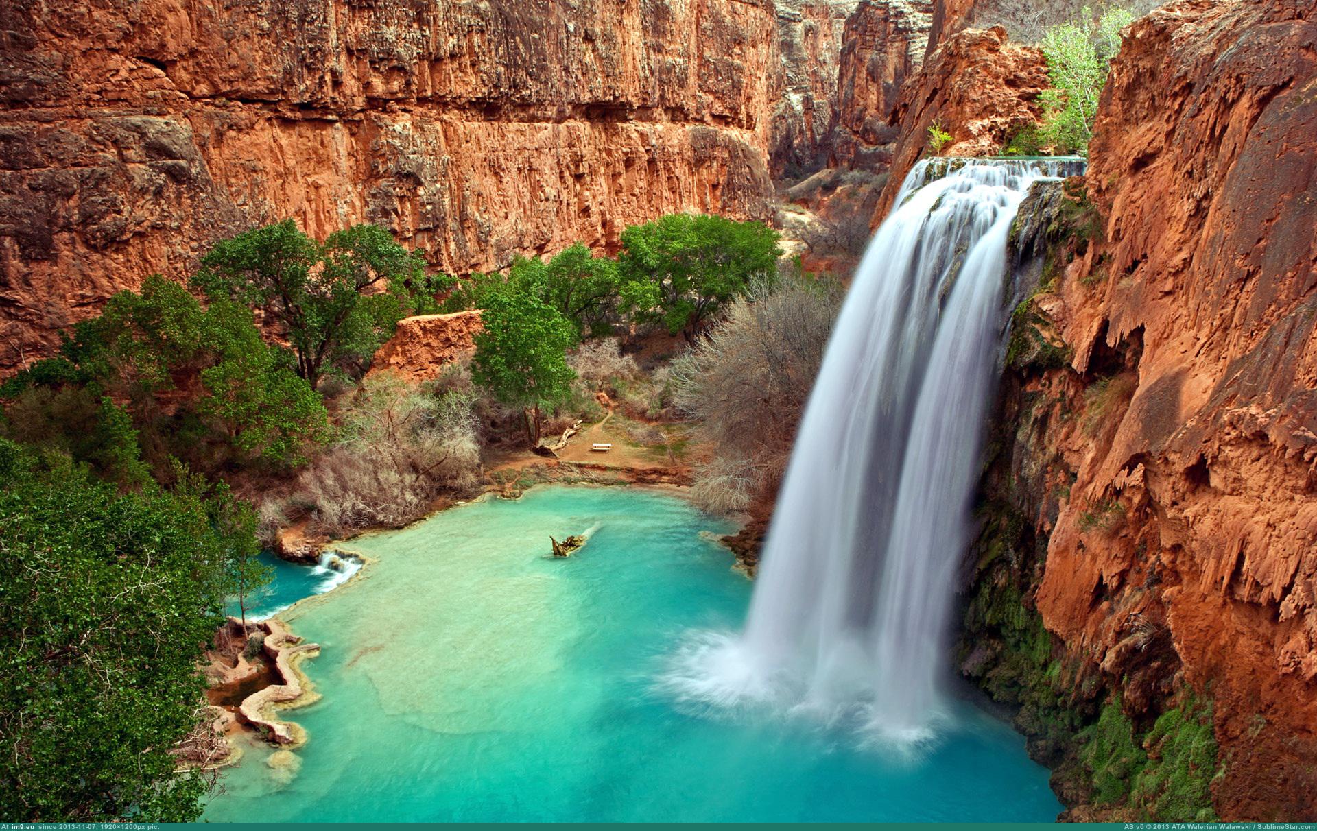 Arizona Waterfalls Wide (HD wallpaper) (in Amazing HD Wallpapers)
