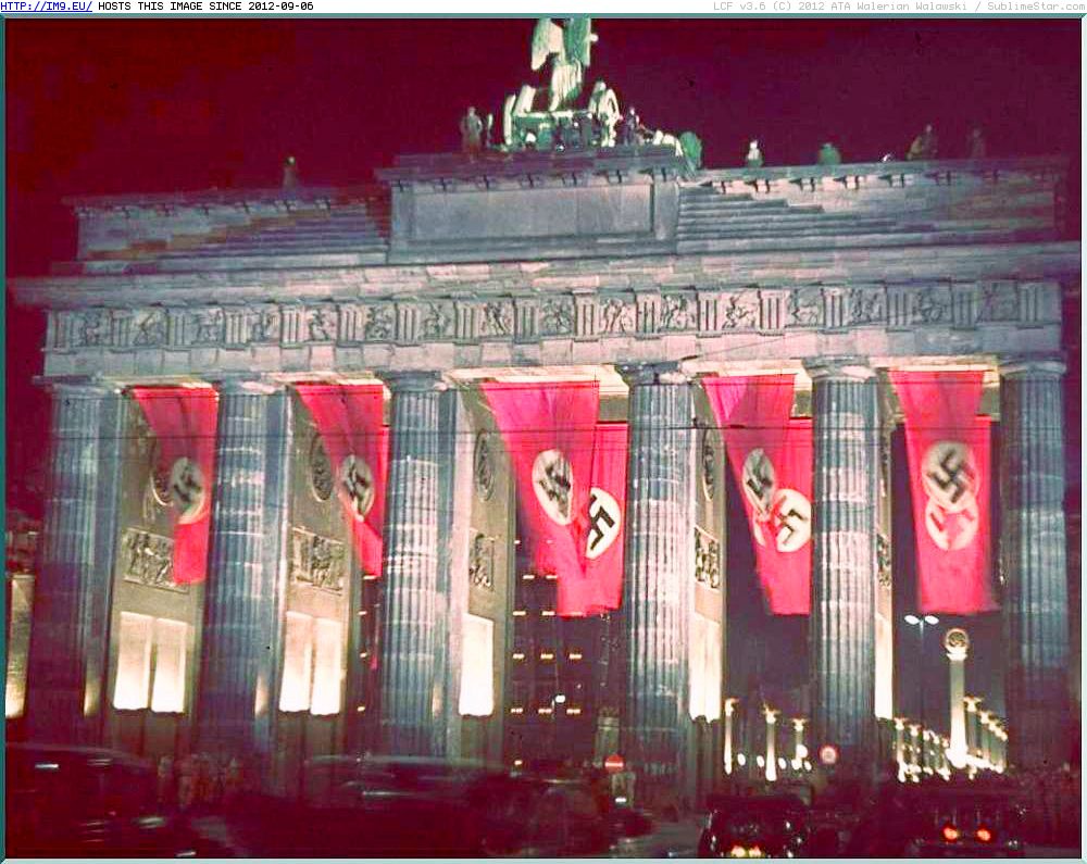 Brandenburg Gate Berlin (in Historical photos of nazi Germany)