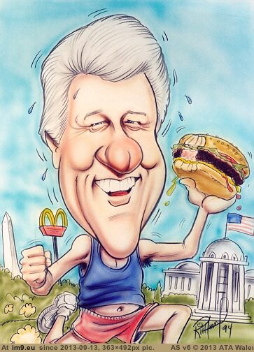 Clinton Cartoon Character (in Movie Stars Funny Cartoon Characters)