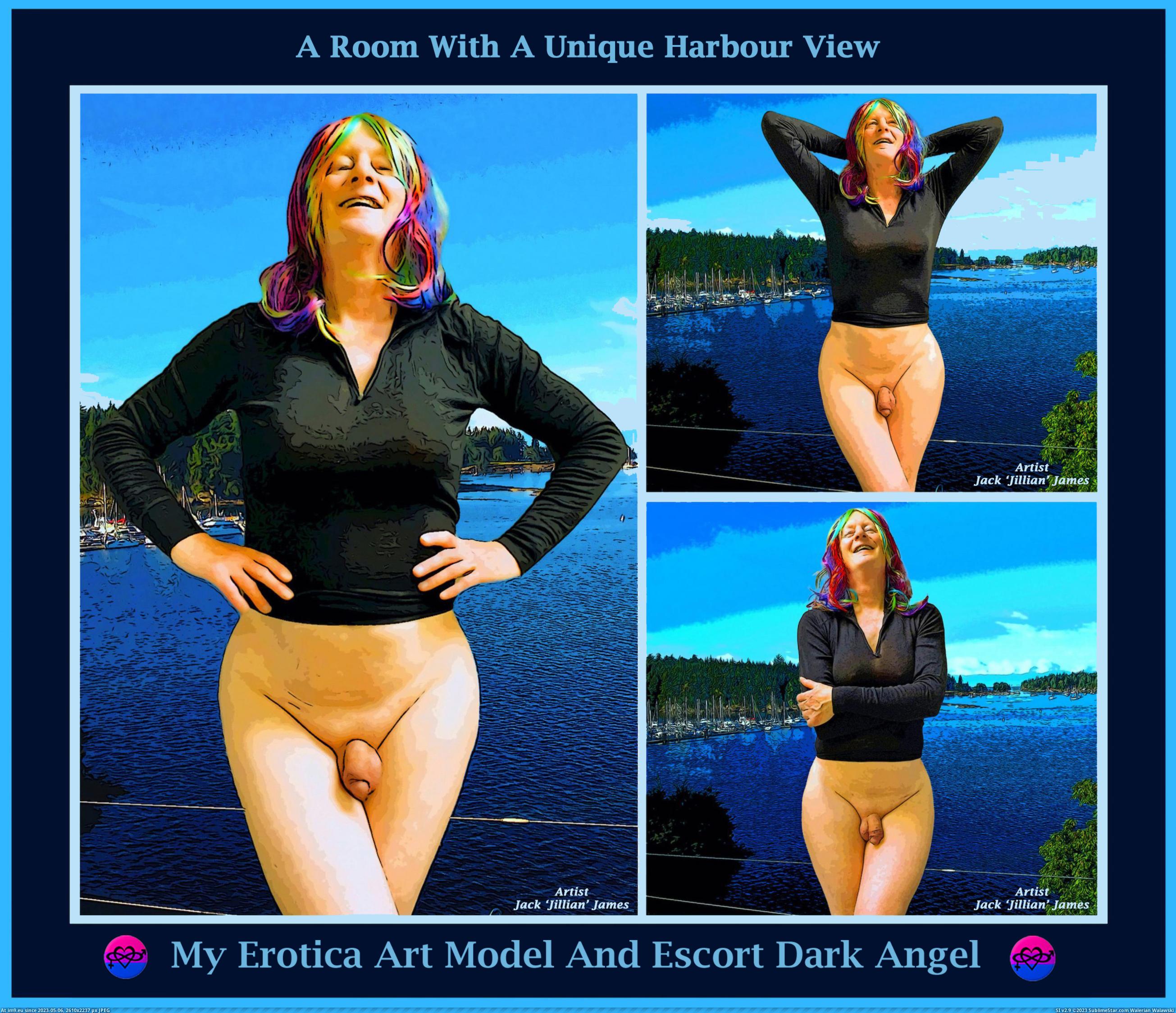 Clothed Unclothed Erotica Art Model Dark Angel Harbour View (in Instant Upload)