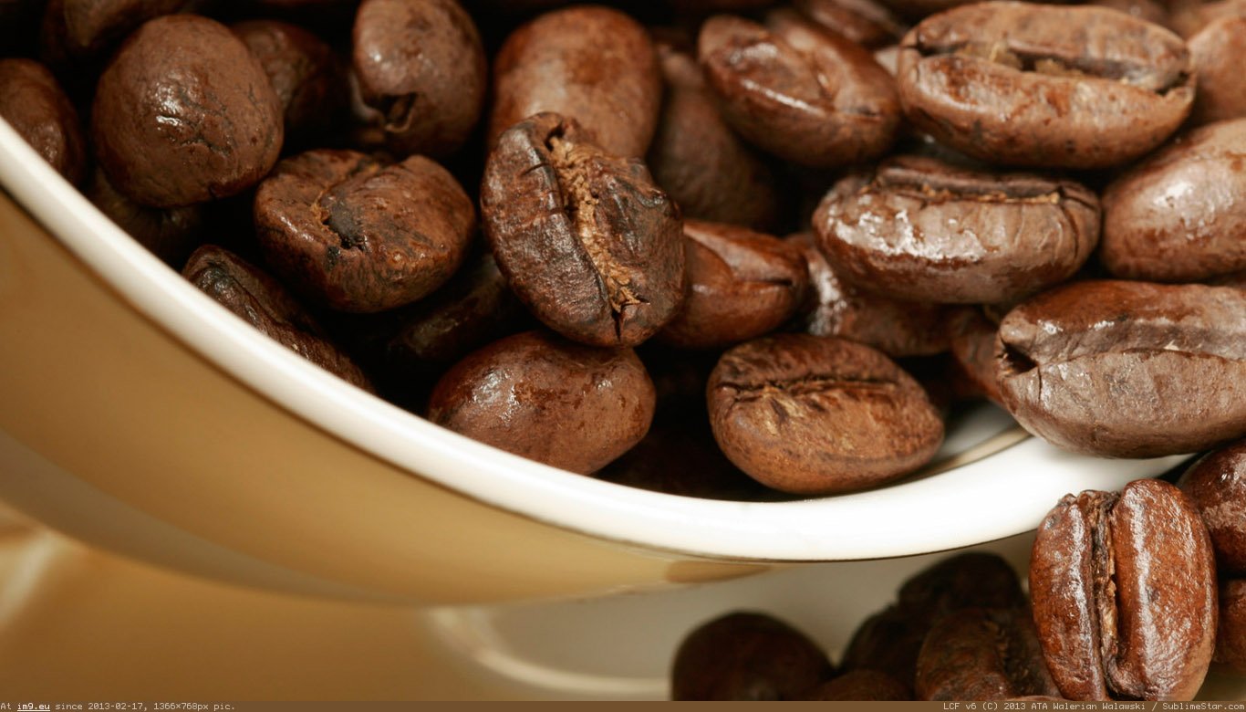 Coffee Beans Wallpaper 1366X768 (in Food and Drinks Wallpapers 1366x768)
