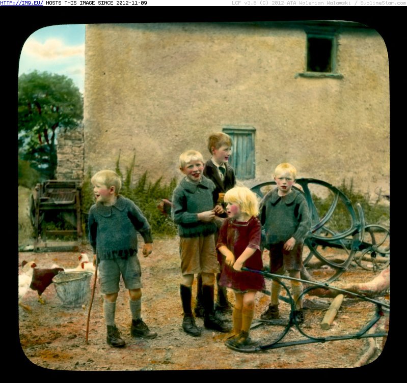 #County #Farm #Donegal #Children County Donegal - children on a farm (1932-1935).4114 Pic. (Obraz z album Branson DeCou Stock Images))