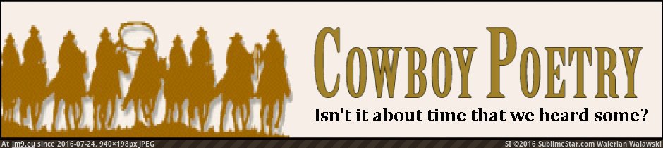 #Banner #Cowboy Cowboy Poetry - Banner Pic. (Obraz z album Roots Music images))