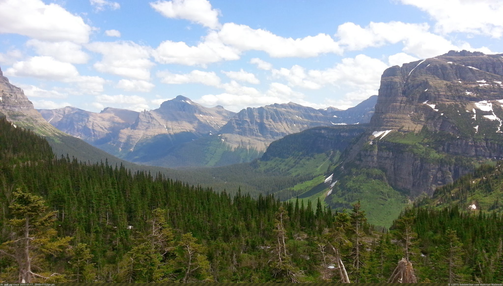 [Earthporn] Glacier National Park, just before Logan Pass. One of my favorite stops on the way to Alberta from Montana. [2048x11 (in My r/EARTHPORN favs)