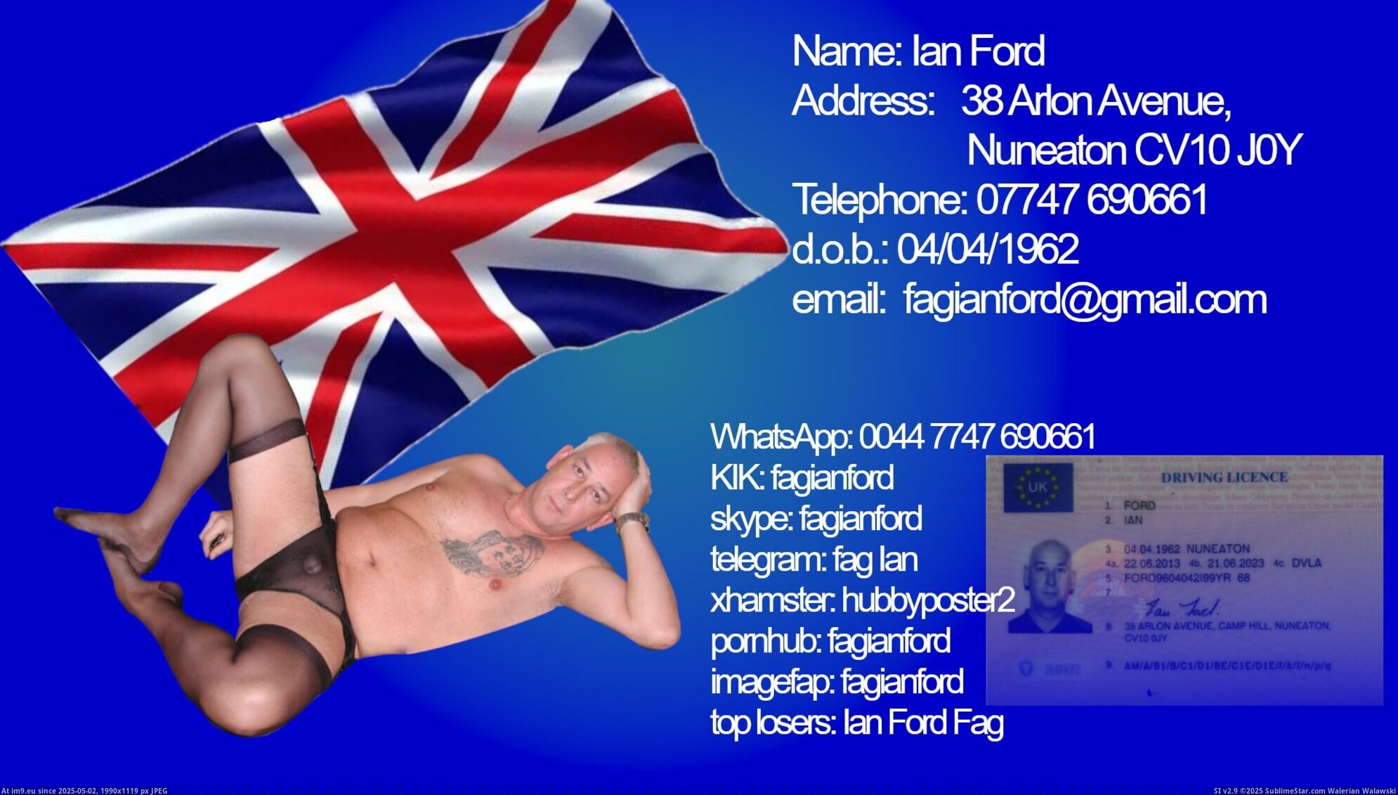 #Naked #Fag #Card #Ford #Nylon #Sissy #Bisexual Fag card Pic. (Image of album Ian-Ford))