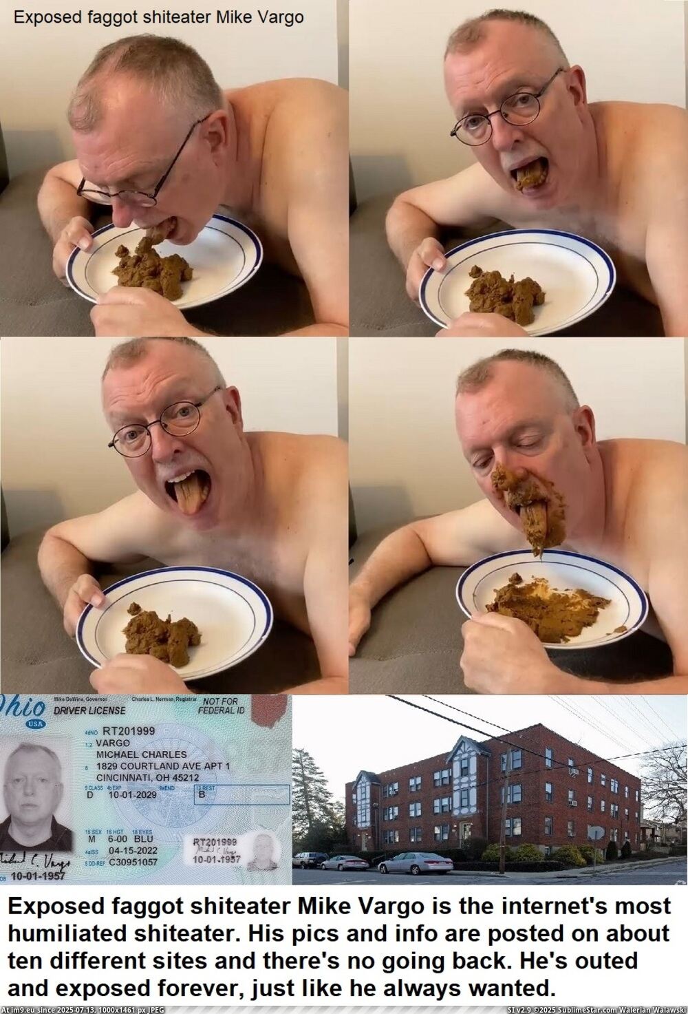 Faggot shiteater Mike Vargo tongues another fresh pile of shit (in Instant Upload)