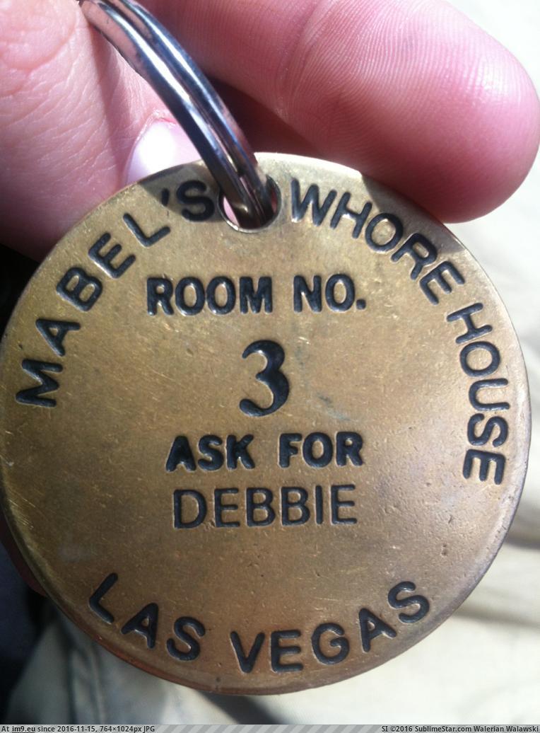 [Funny] My dad has had this on his keys for years and I just noticed what it says. My mom's name is Debbie... (in My r/FUNNY favs)