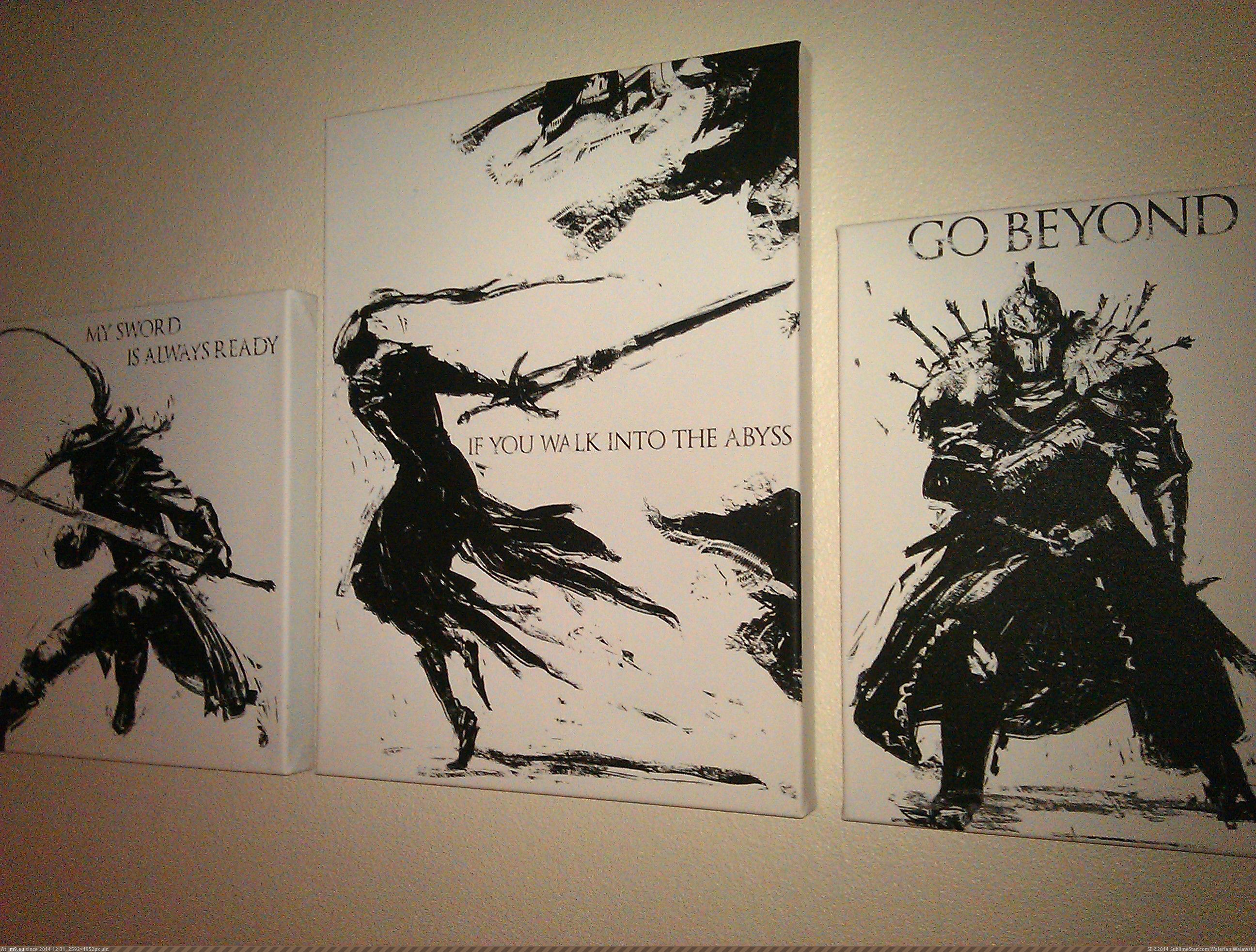 [Gaming] My Dark Souls canvas prints finally arrived. Praise the sun! (in My r/GAMING favs)
