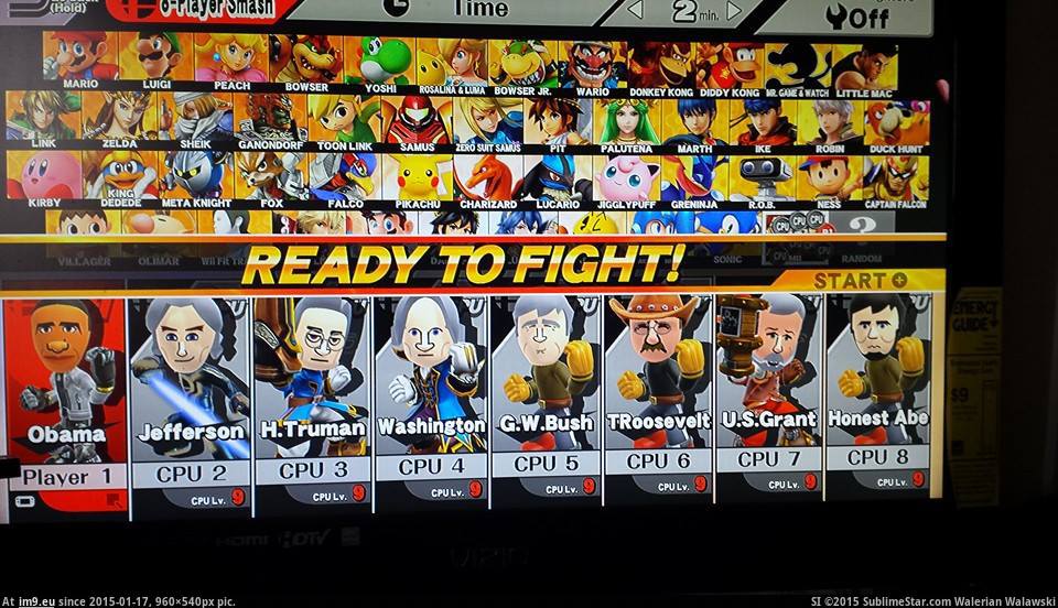 [Gaming] The presidents of the United States, in Super Smash Brothers (in My r/GAMING favs)