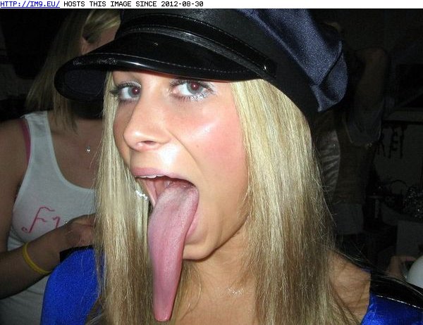 Girl with a long tongue (in Random images)