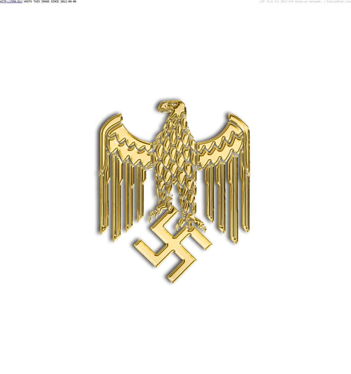 Golden New Nazi Eagle, Transparent (in Historical photos of nazi Germany)