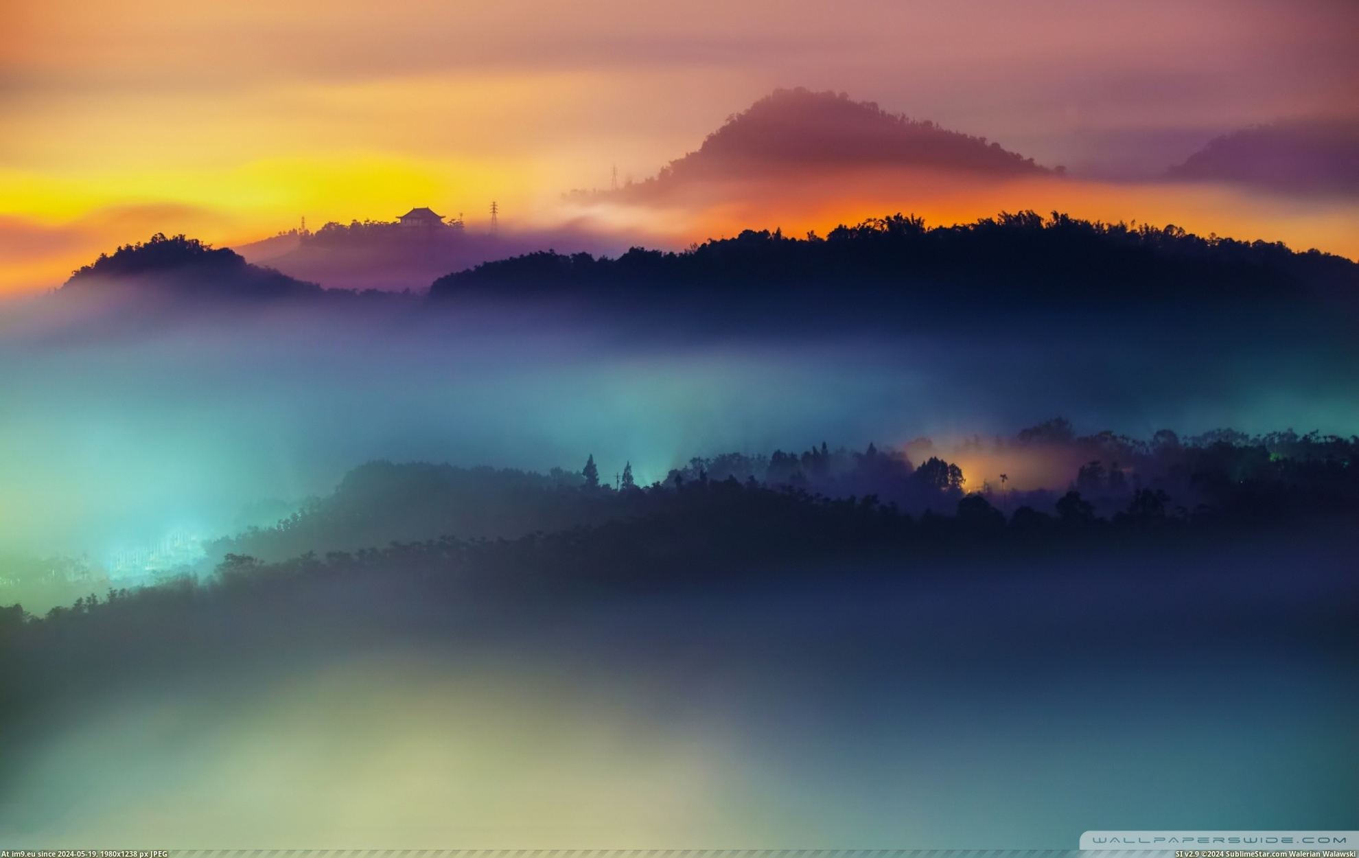 #Wallpaper #Wide #1920x1200 #Rainbow #Wallpapers #Sunset HD Wallpaper rainbow_sunset-wallpaper-1920x1200 Pic. (Image of album Heart touching Nature Wallpaper HD))