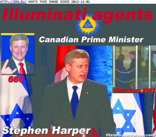 Illuminati Agents Stephenharper (in Zionist Conspiracy Pics)
