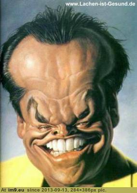 Jack Nicholson3 Cartoon Character (in Movie Stars Funny Cartoon Characters)