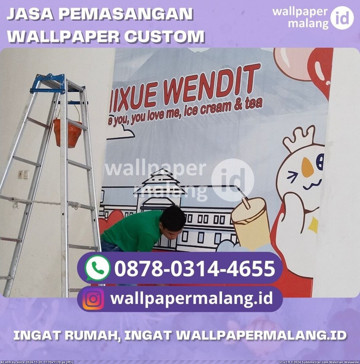 #Wallpaper #Jasa #Pemasangan #Upload JASA PEMASANGAN WALLPAPER CUSTOM Pic. (Obraz z album Instant Upload))