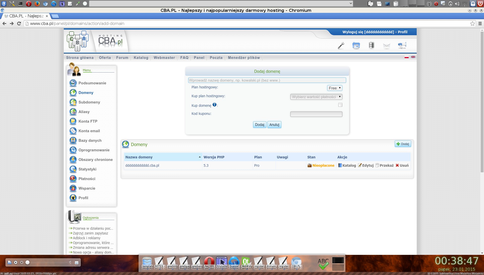 #1920x1080 ka2986 Pic. (Obraz z album KDE PasteBin))