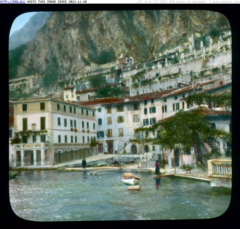 Lake Garda. Limone sul Garda - waterfront (1919-1938).2891 (in Branson DeCou Stock Images)