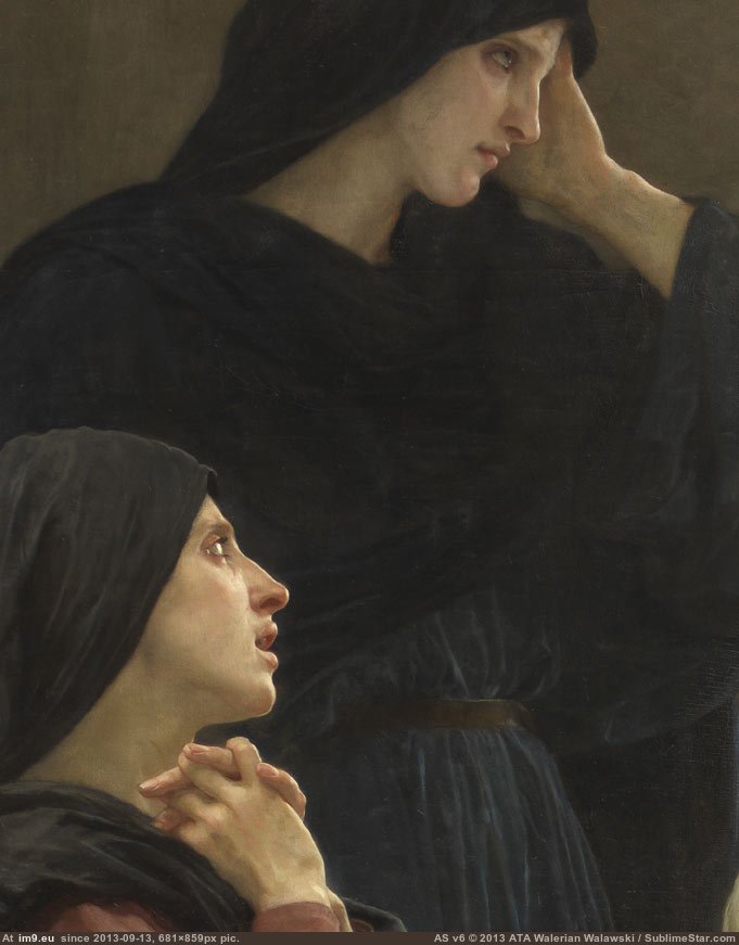 Le Saintes Femmes Au Tombeau (Detail) - William Adolphe Bouguereau (in William Adolphe Bouguereau paintings (1825-1905))