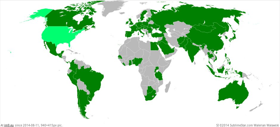 [Mapporn] Countries Visited By George W Bush During His Presidency [940x415] (in My r/MAPS favs)