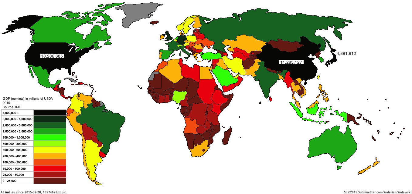 Карта экономики стран. Страны по ВВП 2021 карта.