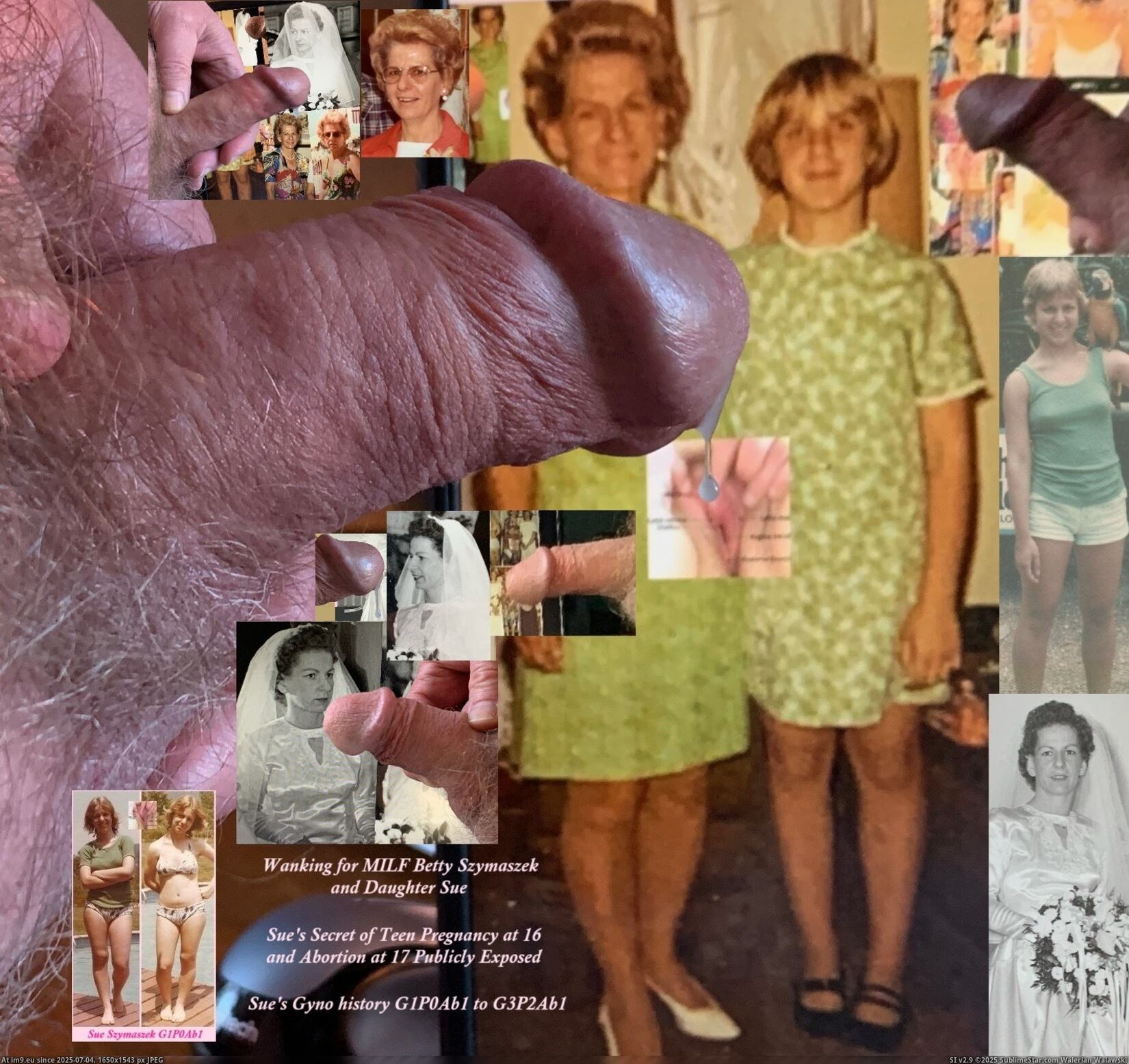 MILF mother-in-law Betty and slut daughter Sue, Sue's Gyno History Publicly Eposed, G1P0Ab1 to G3P2Ab1, Maloney High School 1977 Girl, blonde teen slut girlfriend, bride veil cunt wife vagina, MHS1977 Webslut. (in Instant Upload)