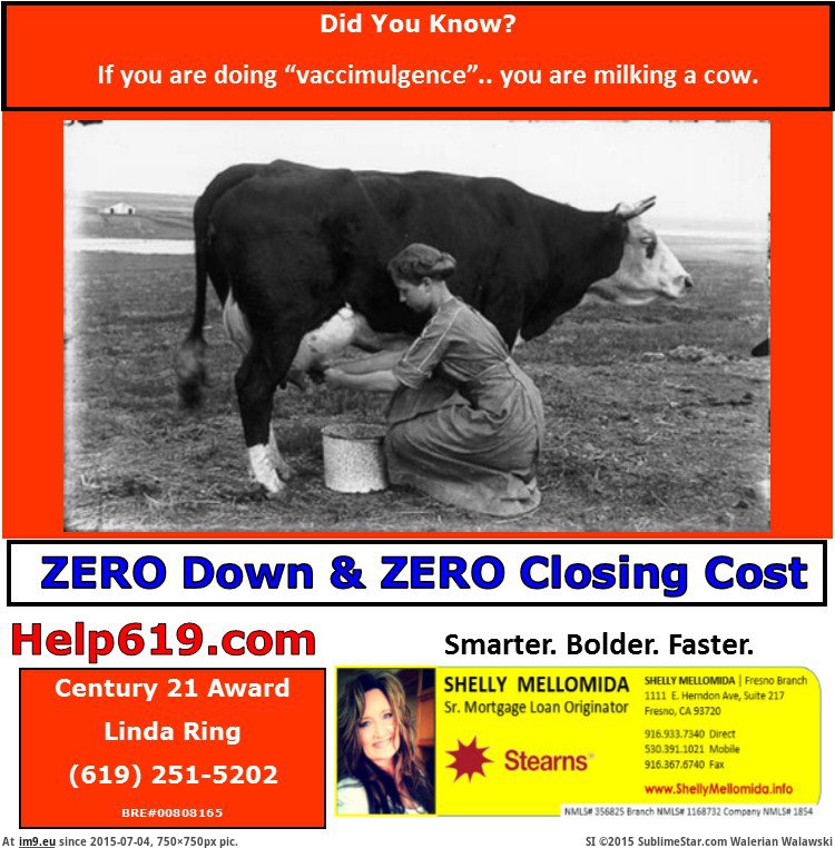 Milking a Cow Century 21 Award San Diego Linda Ring and Shelly Mellomida (in Linda Ring Century 21 Award San Diego Real Estate)