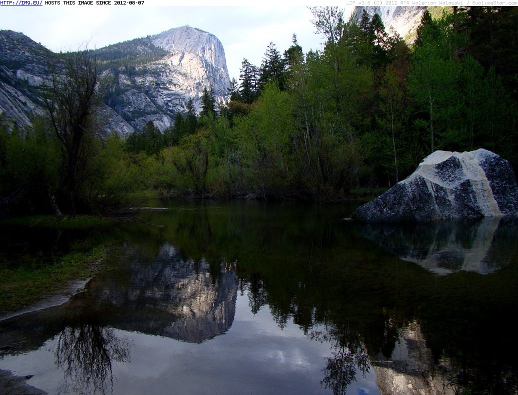 Mt. Watkins reflected in Mirror Lake (in Photos of Nature)