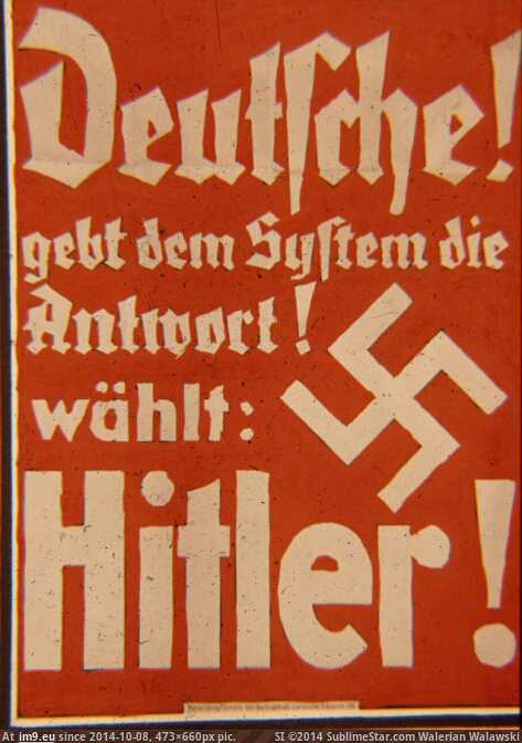 nazi poster - elect hitler (1) (in SS posters)