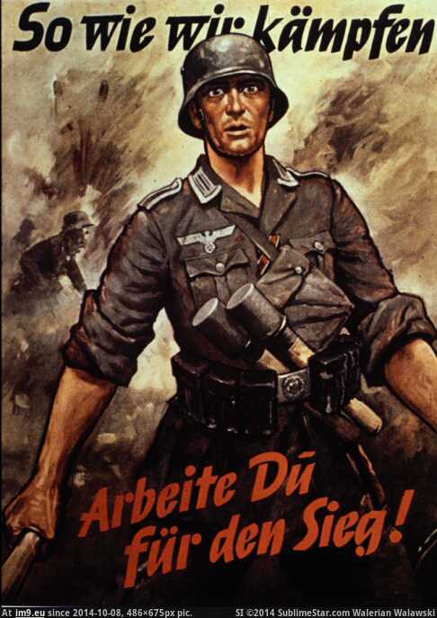 nazi poster - fight for victory (in SS posters)