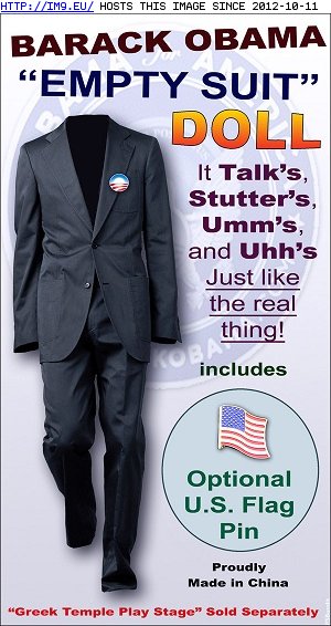 Obama Empty Suit doll (in O b a m a)