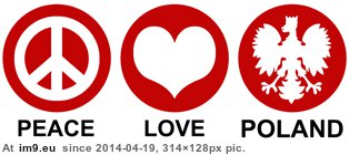 #Love #Peace #Poland Peace Love Poland Pic. (Image de album Rehost))