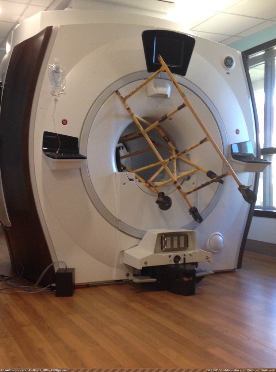 [Pics] The hospital i work at had an accident with the MRI machine recently (in My r/PICS favs)
