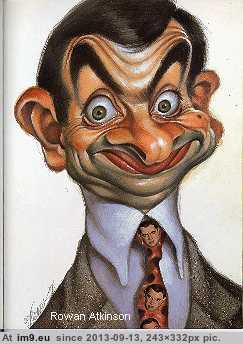 Rowan Atkinson Cartoon Character (in Movie Stars Funny Cartoon Characters)